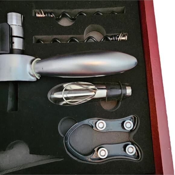 Arolly Manual Wine Bottle Opener Corkscrew Kit, Zinc Alloy Handle‎ Opener Kit - Picture 6 of 7